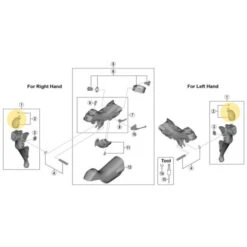 Capot Frontal De Manette Shimano 105 ST-R7000