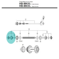 Cône De Moyeu Shimano Y2U098020 - Gauche [x1]