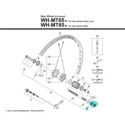 Cône De Moyeu Shimano Y4FL98060 - Droit [x1]