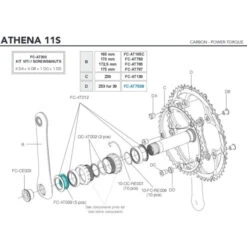 Campagnolo® Entretoise Pédalier Campagnolo Power Torque - FC-AT009