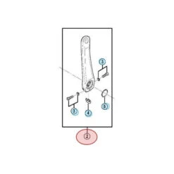 Manivelle Gauche Shimano 105 FC-5700