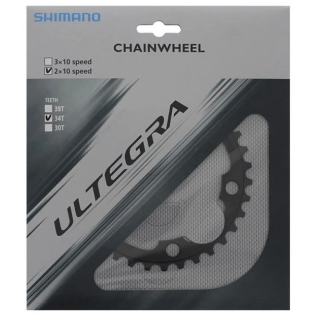 Plateau Intérieur Shimano Ultegra FC-6750 - 34 Dents - Noir