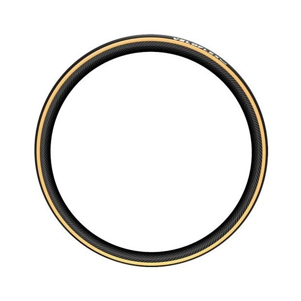 Pneu Triathlon/Contre-la-Montre Veloflex Record Tube Type Souple 700x23C Noir/Beige – Image 2